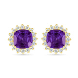 Amethyst with Sapphire Halo Studs Earrings Estella Collection #product_description# 32653 10k Amethyst Birthstone #tag4# #tag5# #tag6# #tag7# #tag8# #tag9# #tag10#