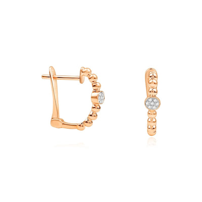 Beaded Diamond Huggie Earrings Earrings Estella Collection #product_description# 17527 14k Colorless Gemstone Diamond #tag4# #tag5# #tag6# #tag7# #tag8# #tag9# #tag10#