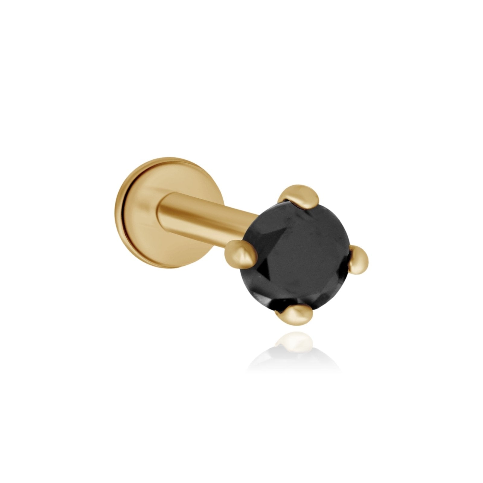 Black Diamond Flat Back Earring Earrings Estella Collection #product_description# 18334 14k Cartilage Earring Cartilage Earrings #tag4# #tag5# #tag6# #tag7# #tag8# #tag9# #tag10# 0.04 ct/2MM 5MM