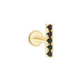 Black Onyx Studded Pavé Bar Flat Back Stud Earring Earrings Estella Collection #product_description# 18130 14k Black Black Gemstone #tag4# #tag5# #tag6# #tag7# #tag8# #tag9# #tag10# 5MM