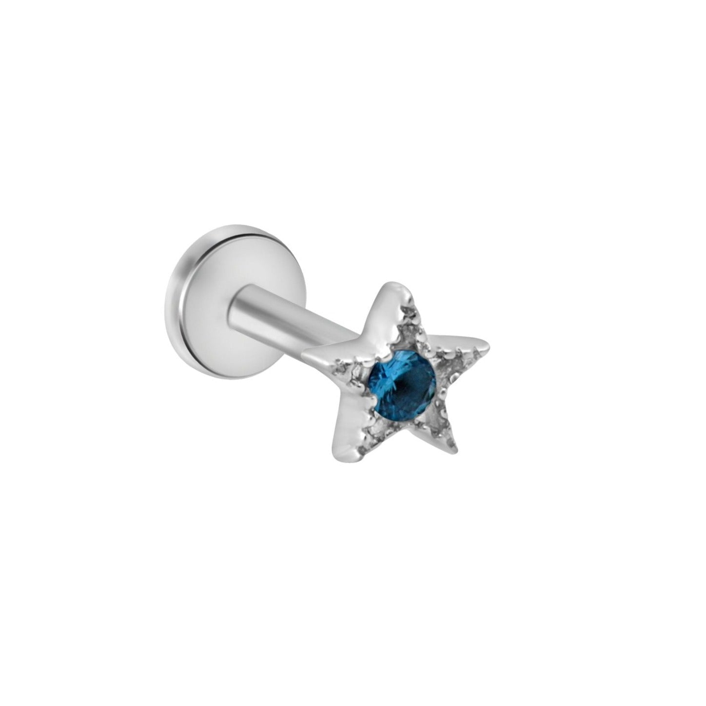 Blue Topaz Milgrain Star Flat Back Stud Earrings Estella Collection #product_description# 18101 14k Birthstone Birthstone Earrings #tag4# #tag5# #tag6# #tag7# #tag8# #tag9# #tag10# 5MM