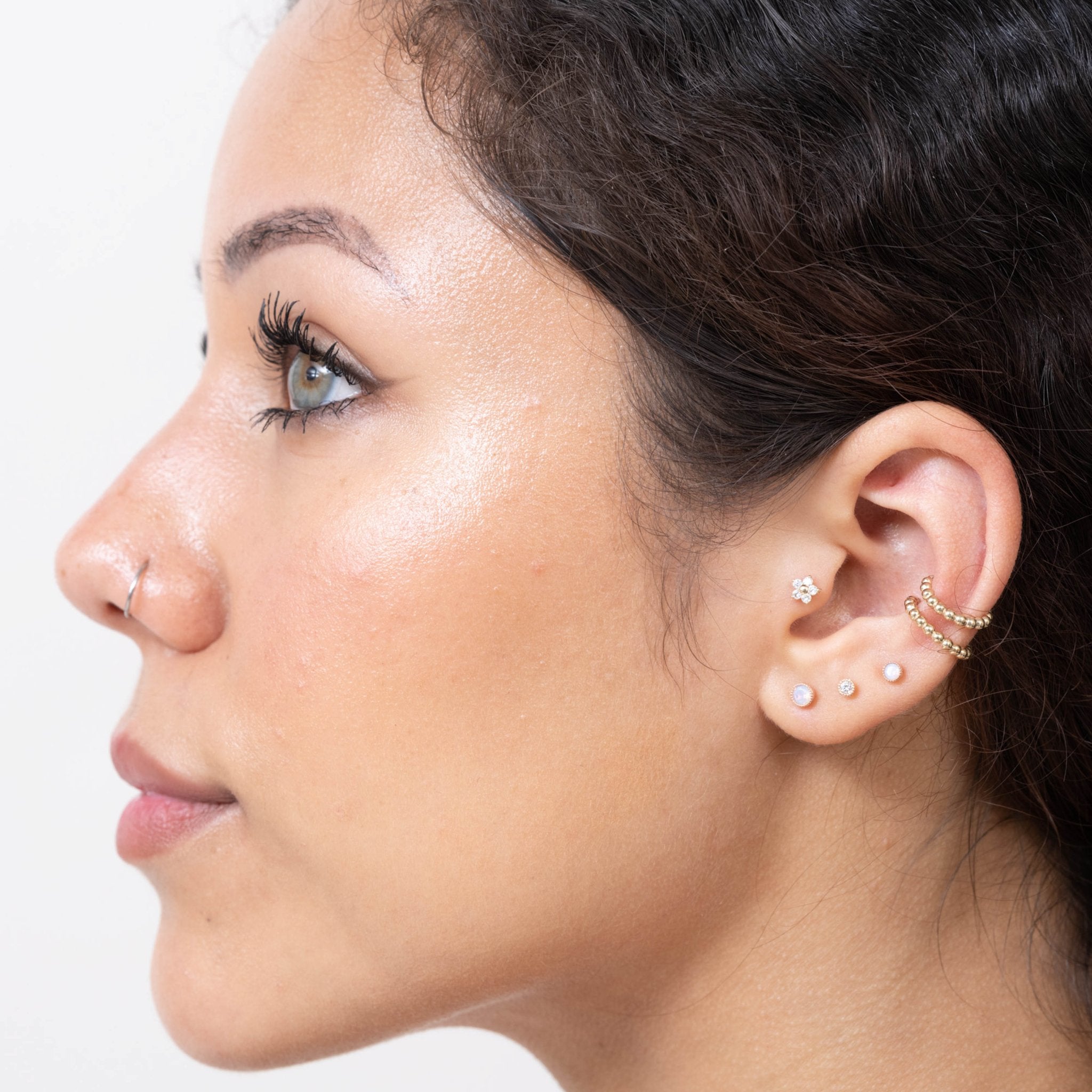 Bubble Beaded Hoop Earring Earrings Estella Collection #product_description# 18272 14k cartilage hoop Earrings #tag4# #tag5# #tag6# #tag7# #tag8# #tag9# #tag10# 8MM