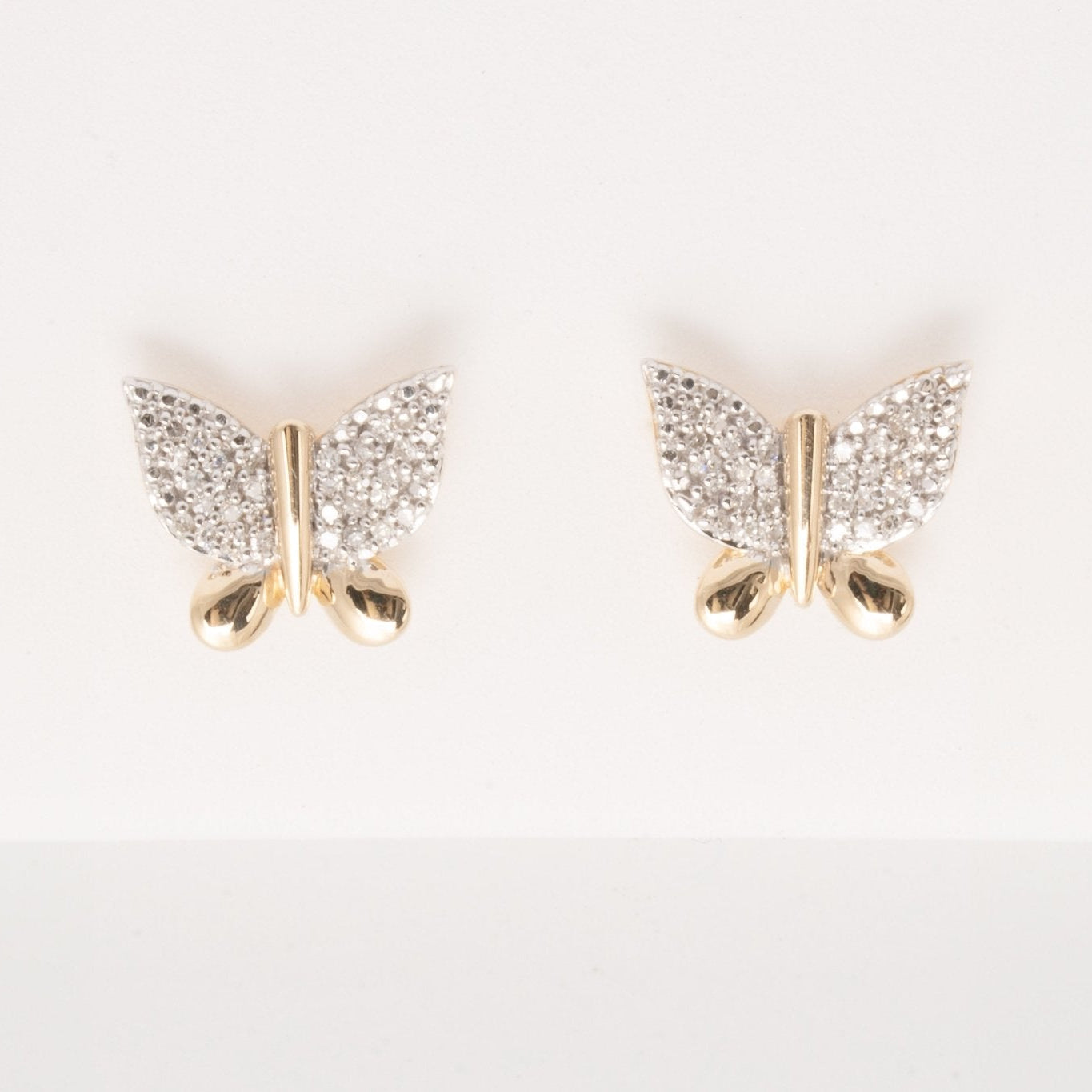 Diamond Butterfly Earrings Earrings Estella Collection #product_description# 32682 10k April Birthstone Colorless Gemstone #tag4# #tag5# #tag6# #tag7# #tag8# #tag9# #tag10#