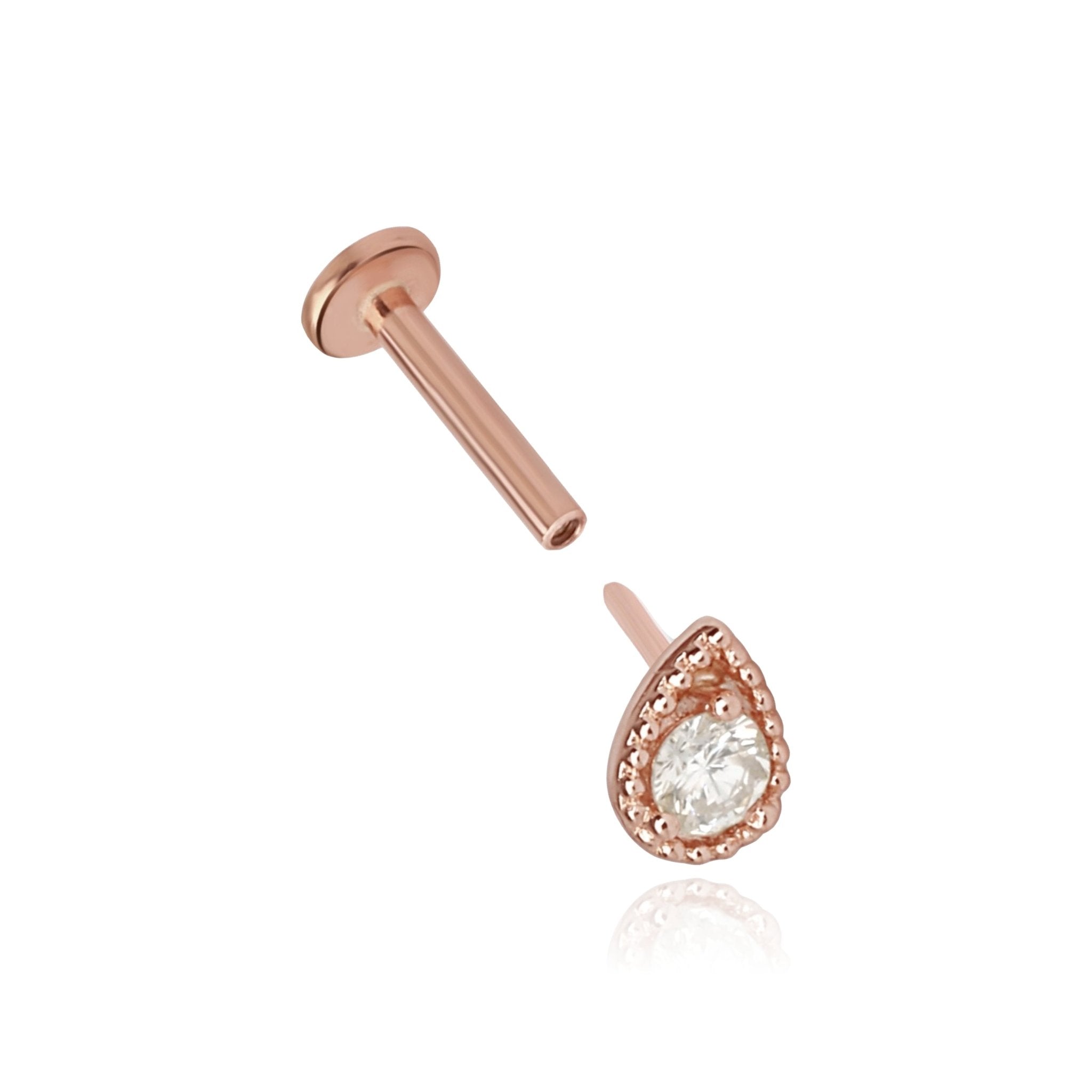 Diamond Drop Flat Back Stud Earring Earrings Estella Collection #product_description# 18470 14k April Birthstone Birthstone #tag4# #tag5# #tag6# #tag7# #tag8# #tag9# #tag10# 5MM