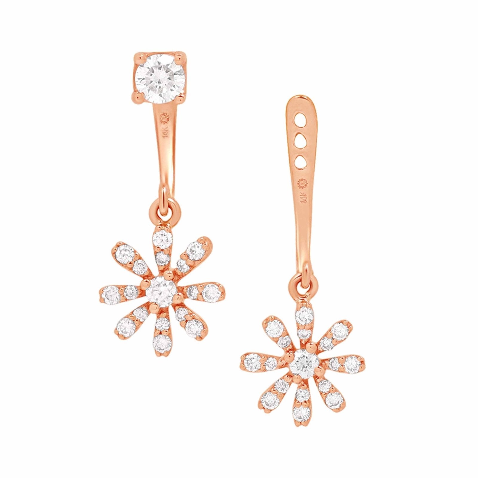 Diamond Flower Ear Jackets & Studs Earrings Estella Collection #product_description# 17582 14k Birthstone Birthstone Earrings #tag4# #tag5# #tag6# #tag7# #tag8# #tag9# #tag10#