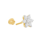 Diamond Flower Screw Back Earring Earrings Estella Collection #product_description# 18046 14k April Birthstone Birthstone #tag4# #tag5# #tag6# #tag7# #tag8# #tag9# #tag10# 14K Yellow Gold 0.16ct