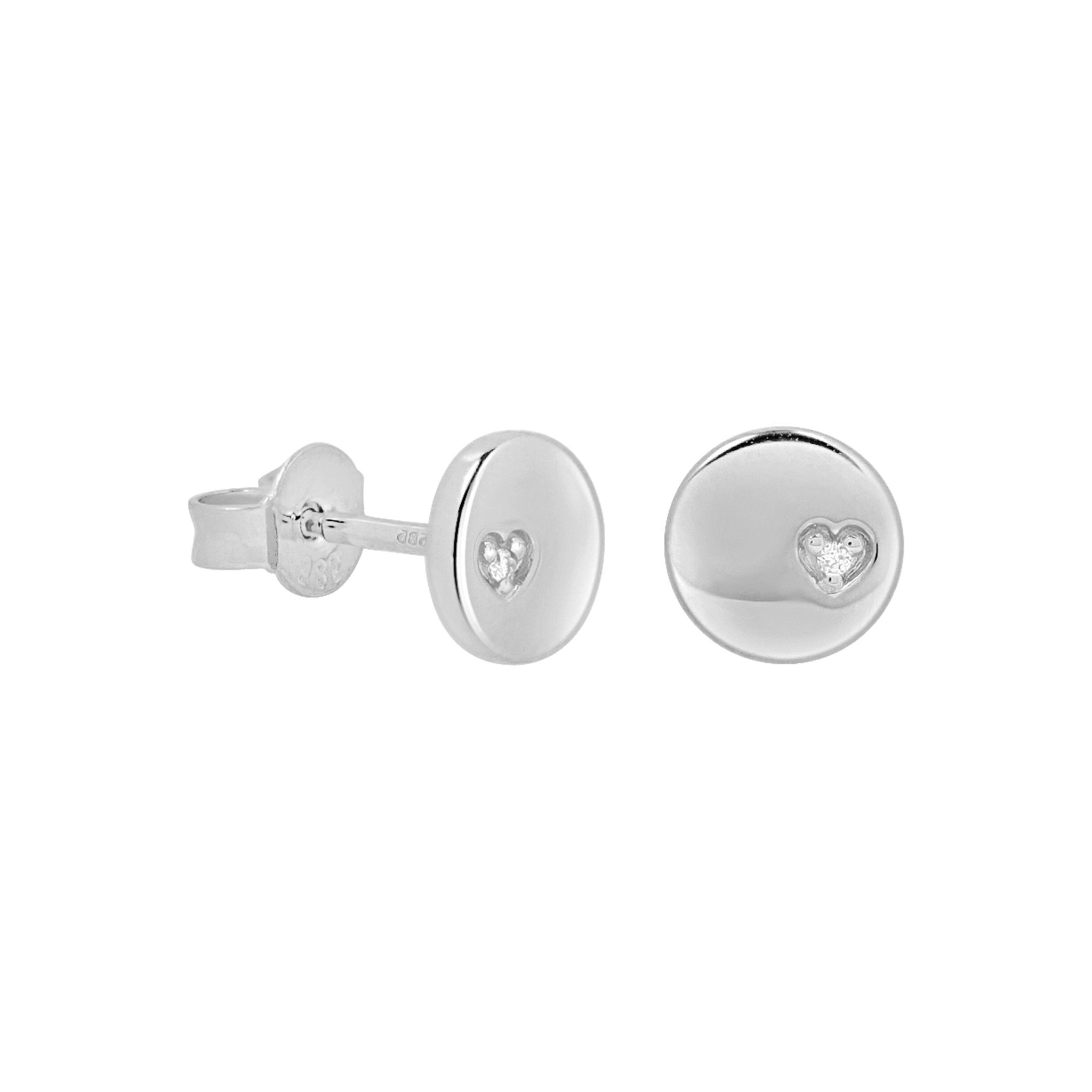 Diamond Heart Disc Stud Earrings Earrings Estella Collection #product_description# 17639 14k April Birthstone Birthstone #tag4# #tag5# #tag6# #tag7# #tag8# #tag9# #tag10#