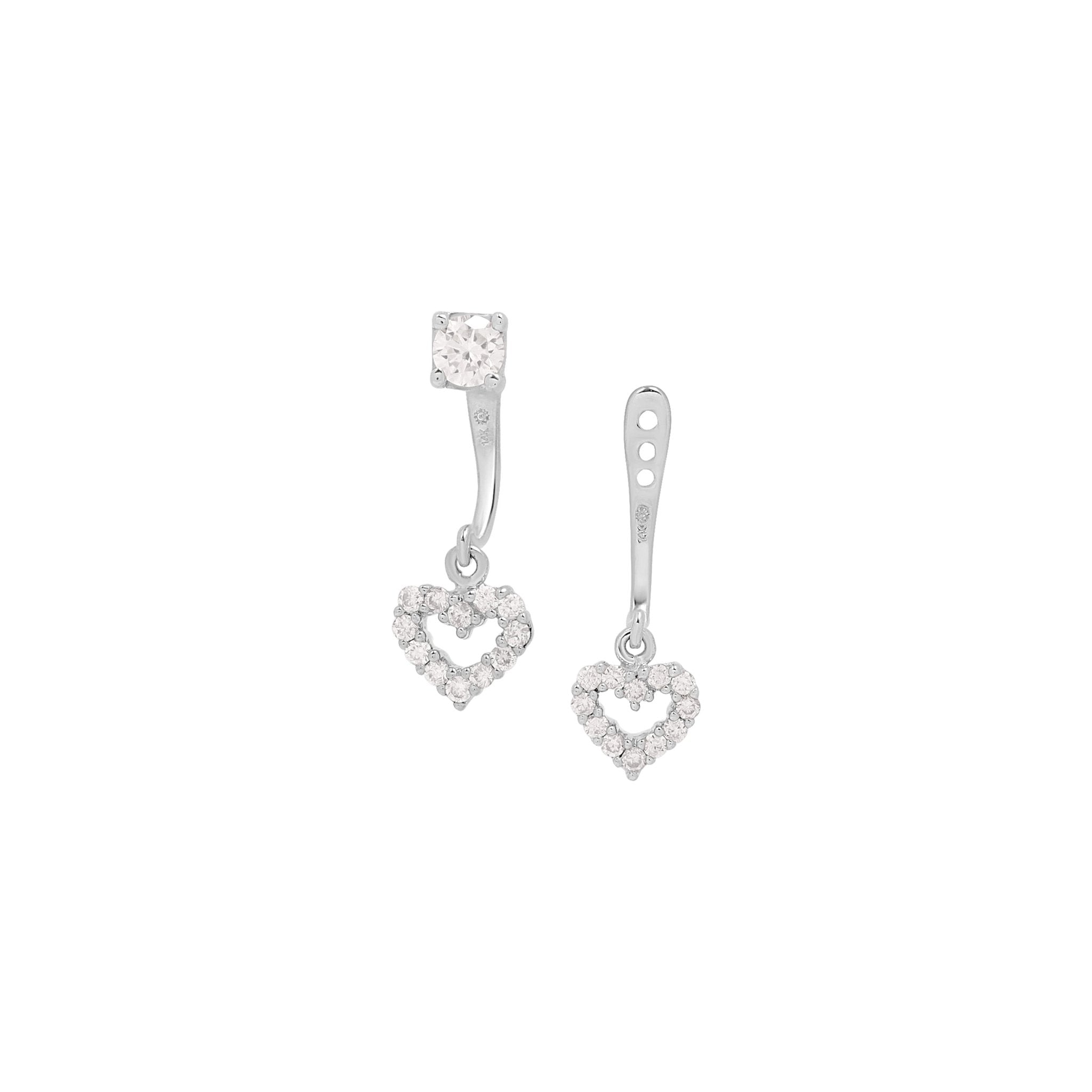 Diamond Heart Ear Jackets & Studs Earrings Estella Collection #product_description# 17288 14k April Birthstone Birthstone #tag4# #tag5# #tag6# #tag7# #tag8# #tag9# #tag10#