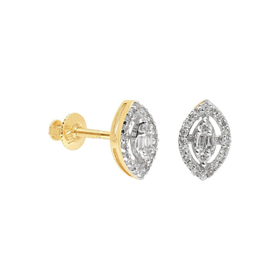 Diamond PavÃ© Marquise with Halo Screw Back Earrings Earrings Estella Collection #product_description# 14k Birthstone Birthstone Earrings #tag4# #tag5# #tag6# #tag7# #tag8# #tag9# #tag10#