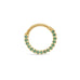 Emerald Pavé Studded Eternity Clicker Single Hoop in Solid 14k Yellow Gold Earrings Estella Collection #product_description# 18091 14k Birthstone Earrings #tag4# #tag5# #tag6# #tag7# #tag8# #tag9# #tag10#