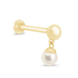 Gold and Pearl Drop Stud Earrings Estella Collection #product_description# 18528 14k Dangle Earrings Earrings #tag4# #tag5# #tag6# #tag7# #tag8# #tag9# #tag10# 5MM