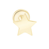 Gold Star Flat Back Stud in Solid Yellow 14k Gold Earrings Estella Collection #product_description# 17874 14k Cartilage Earring Cartilage Earrings #tag4# #tag5# #tag6# #tag7# #tag8# #tag9# #tag10# 5MM