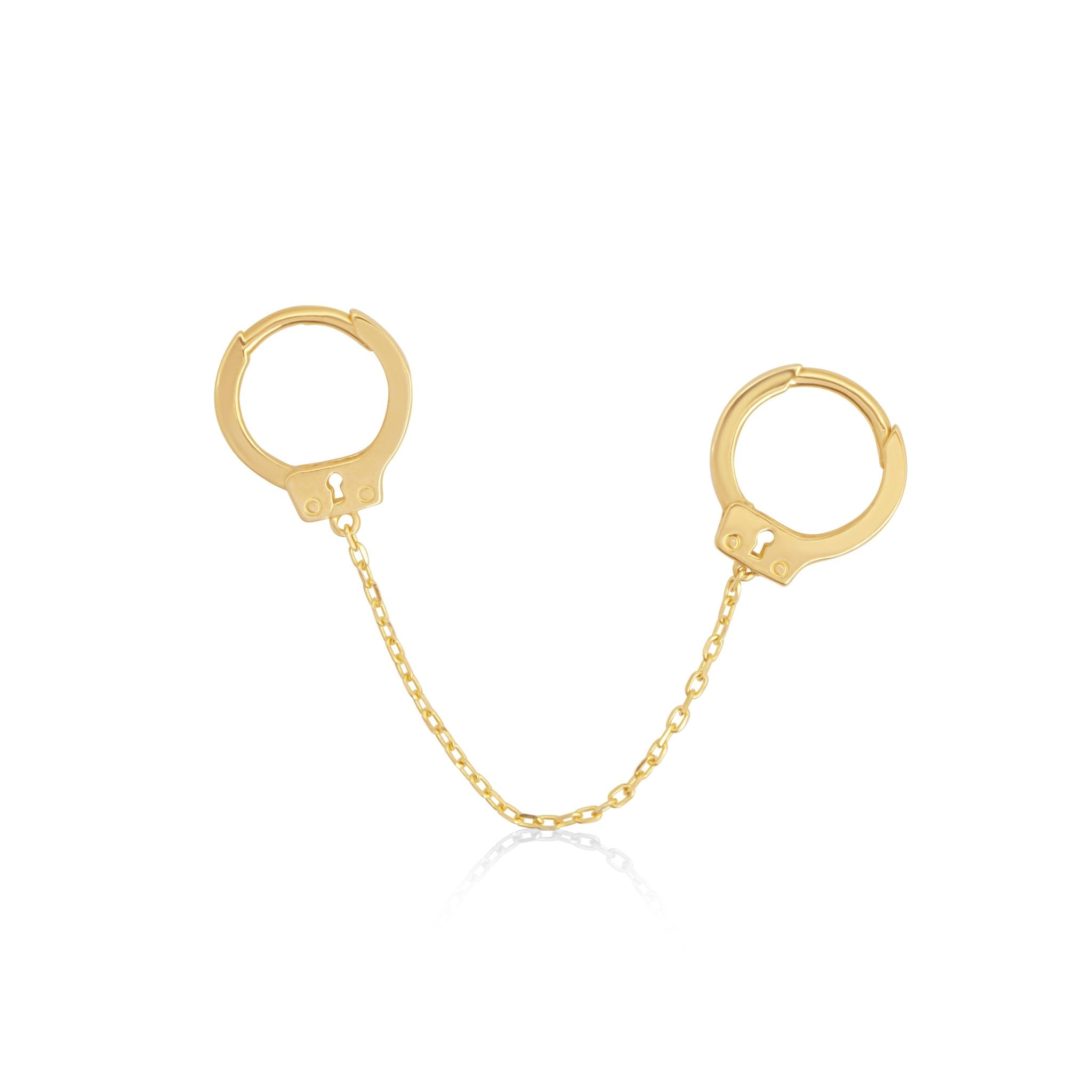 Handcuff Double Hoop Earring with Chain Earrings Estella Collection #product_description# 18378 14k cartilage hoop Cartilage Hoops #tag4# #tag5# #tag6# #tag7# #tag8# #tag9# #tag10#