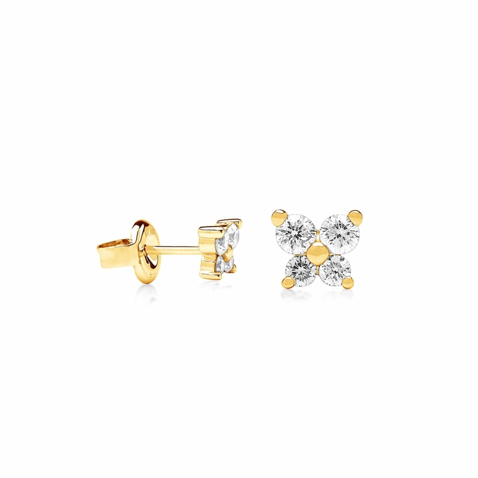 Linea - Nature Inspired Diamond Stud Earring in Solid Gold Earrings Estella Collection #product_description# 17561 14k Birthstone Birthstone Earrings #tag4# #tag5# #tag6# #tag7# #tag8# #tag9# #tag10#