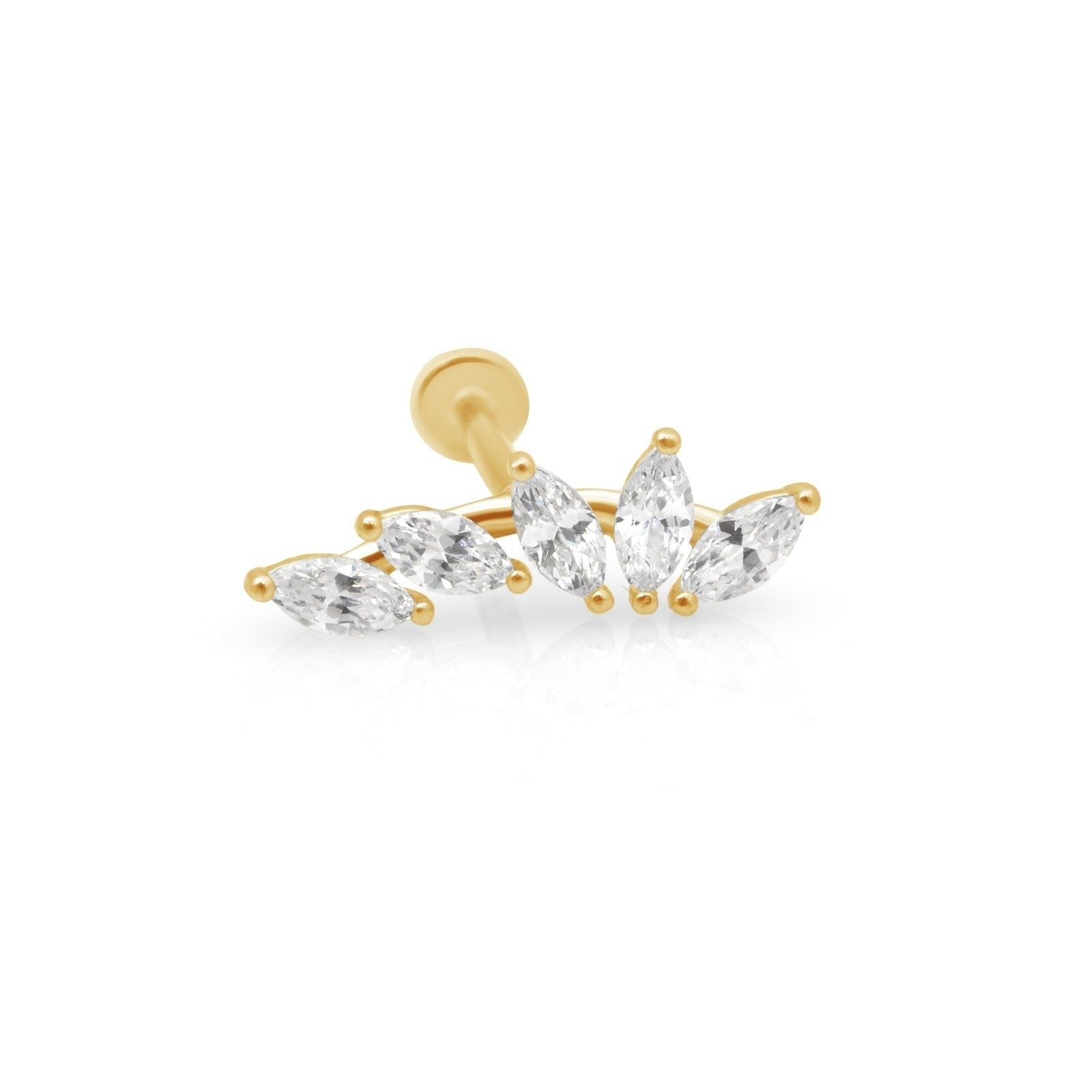 Marquise Illusion Ear Climber Flat Back Earring Earrings Estella Collection #product_description# 18224 14k Birthstone Birthstone Earrings #tag4# #tag5# #tag6# #tag7# #tag8# #tag9# #tag10# 5MM