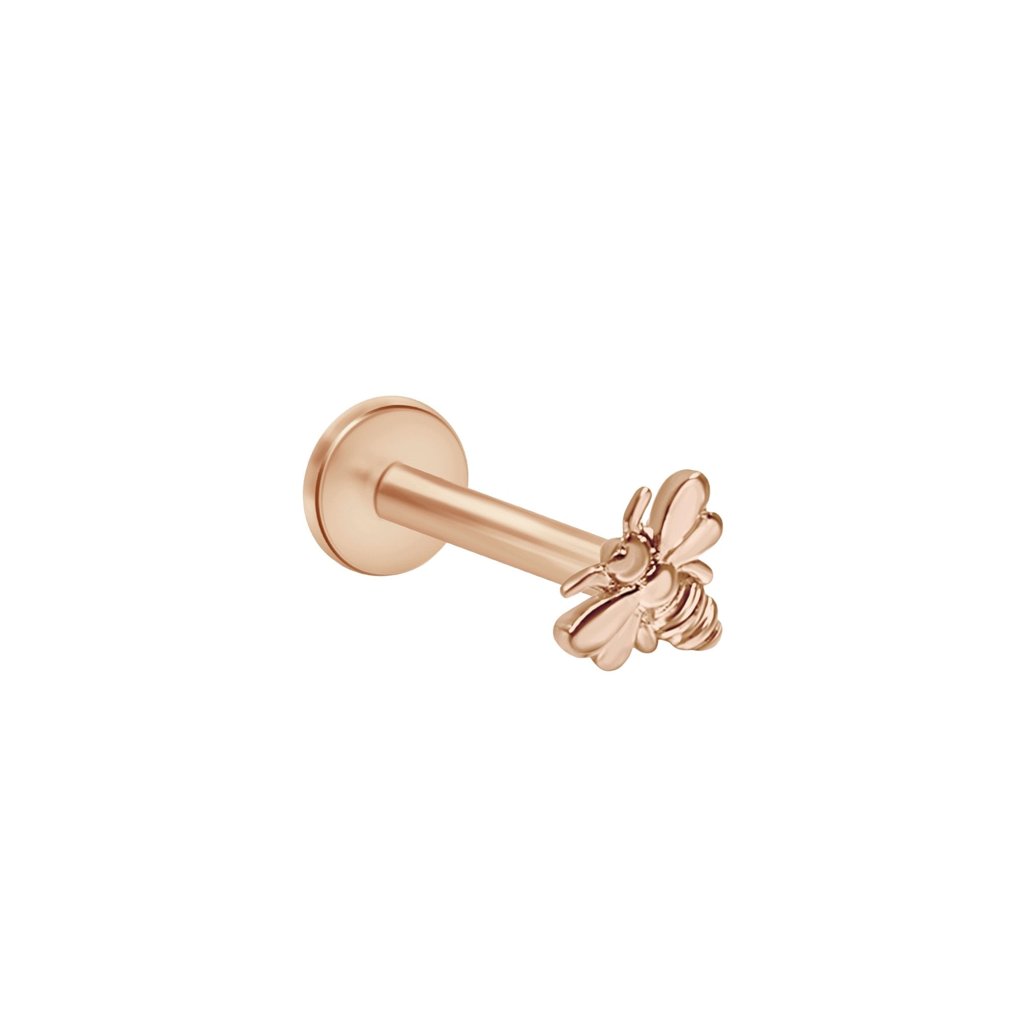 Minimalist Bee Flat Back Stud Earrings Estella Collection #product_description# 18484 14k Cartilage Earring Cartilage Earrings #tag4# #tag5# #tag6# #tag7# #tag8# #tag9# #tag10# 5MM