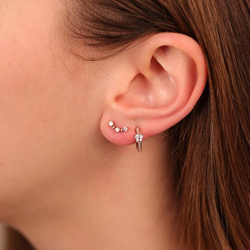 Three Stone Diamond Bezel Ear Climber Earrings Estella Collection #product_description# 17588 Diamond Earrings Gemstone #tag4# #tag5# #tag6# #tag7# #tag8# #tag9# #tag10#
