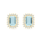 Aquamarine with White Sapphire Halo Earrings Earrings Estella Collection #product_description# 32656 10k Aquamarine Birthstone #tag4# #tag5# #tag6# #tag7# #tag8# #tag9# #tag10#