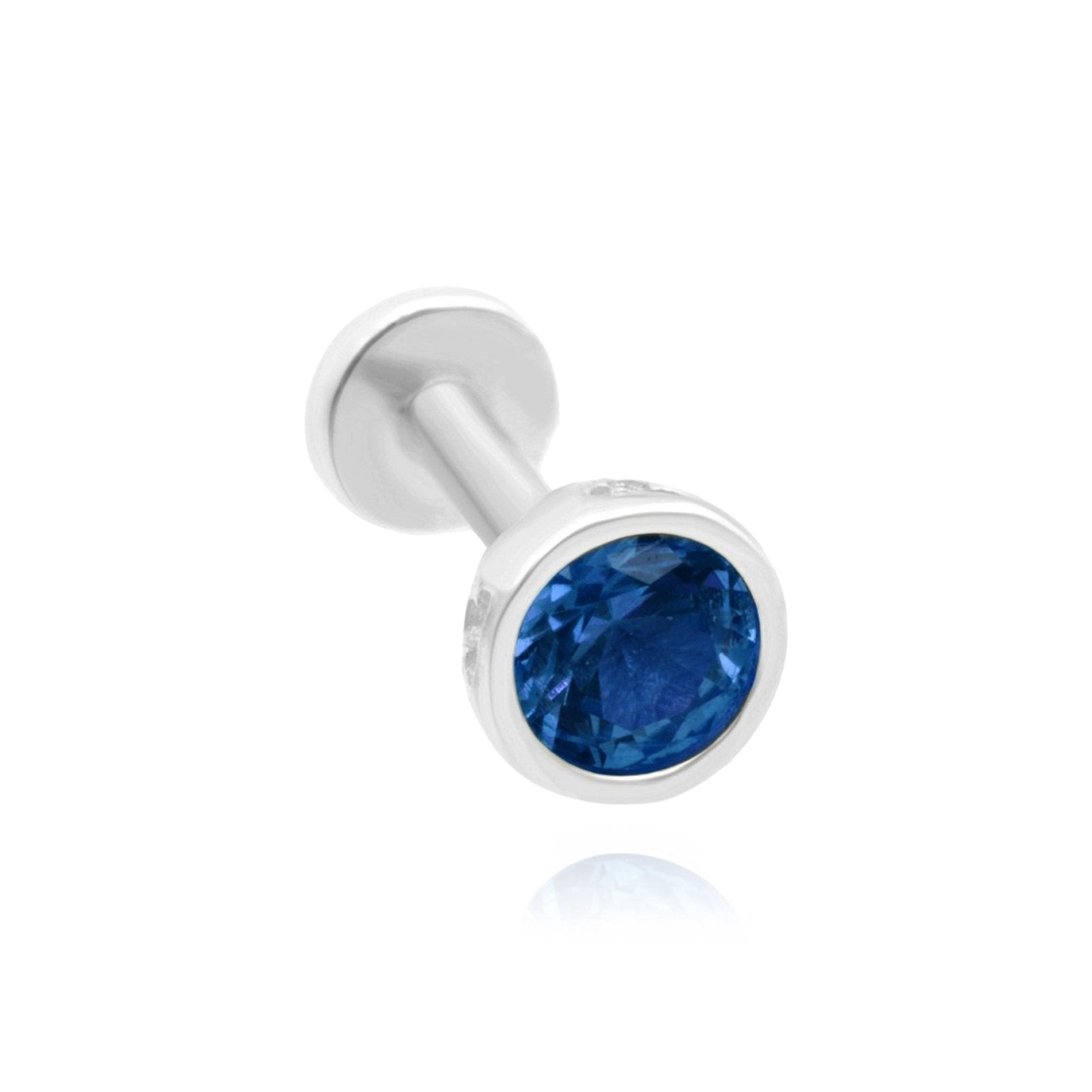 Bezel Set Blue Topaz Flat Back Stud Earrings Estella Collection 17950 14k Birthstone Birthstone Earrings #tag4# #tag5# #tag6# #tag7# #tag8# #tag9# #tag10# 2MM 5MM