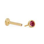 Bezel Set Pink Ruby Flat Back Stud Earrings Estella Collection #product_description# 18300 14k Birthstone Cartilage Earring #tag4# #tag5# #tag6# #tag7# #tag8# #tag9# #tag10# 2MM 5MM