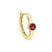Bezel Set Ruby Huggie in 14k Gold Earrings Estella Collection #product_description# 18369 14k Birthstone cartilage hoop #tag4# #tag5# #tag6# #tag7# #tag8# #tag9# #tag10# 6mm Single Hoop