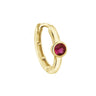 Bezel Set Ruby Huggie in 14k Gold Earrings Estella Collection #product_description# 18369 14k Birthstone cartilage hoop #tag4# #tag5# #tag6# #tag7# #tag8# #tag9# #tag10# 6mm Single Hoop