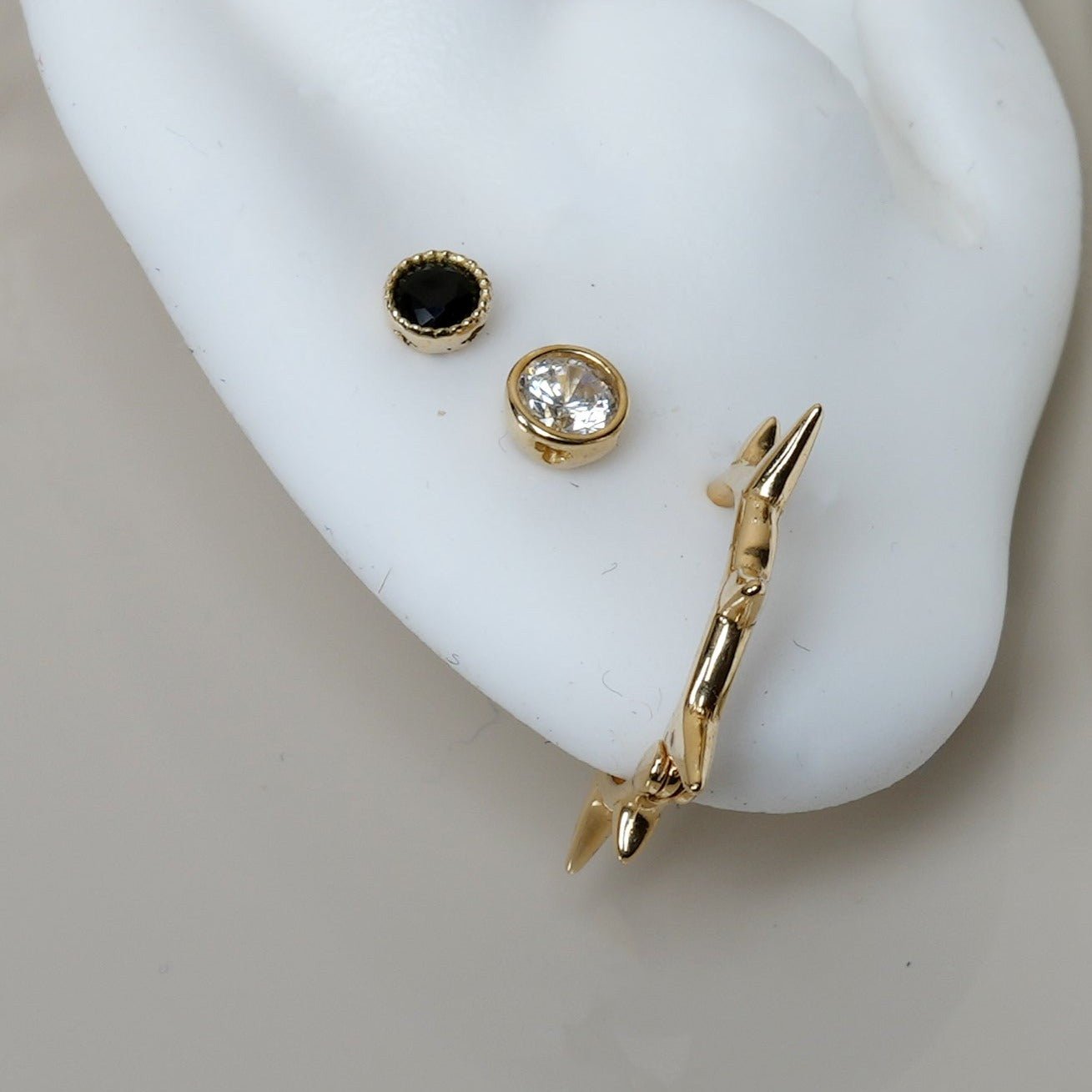 Black Onyx Milgrain Flat Back Stud Earrings Estella Collection #product_description# 18104 14k Birthstone Black Gemstone #tag4# #tag5# #tag6# #tag7# #tag8# #tag9# #tag10# 2.5MM 5MM