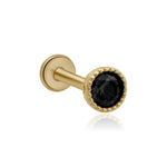 Black Onyx Milgrain Flat Back Stud Earrings Estella Collection #product_description# 18104 14k Birthstone Black Gemstone #tag4# #tag5# #tag6# #tag7# #tag8# #tag9# #tag10# 2.5MM 5MM