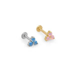 Blue Opal Trinity Cluster Flat Back Stud Earrings Estella Collection #product_description# 18326 14k Birthstone Birthstone Earrings #tag4# #tag5# #tag6# #tag7# #tag8# #tag9# #tag10# 5MM