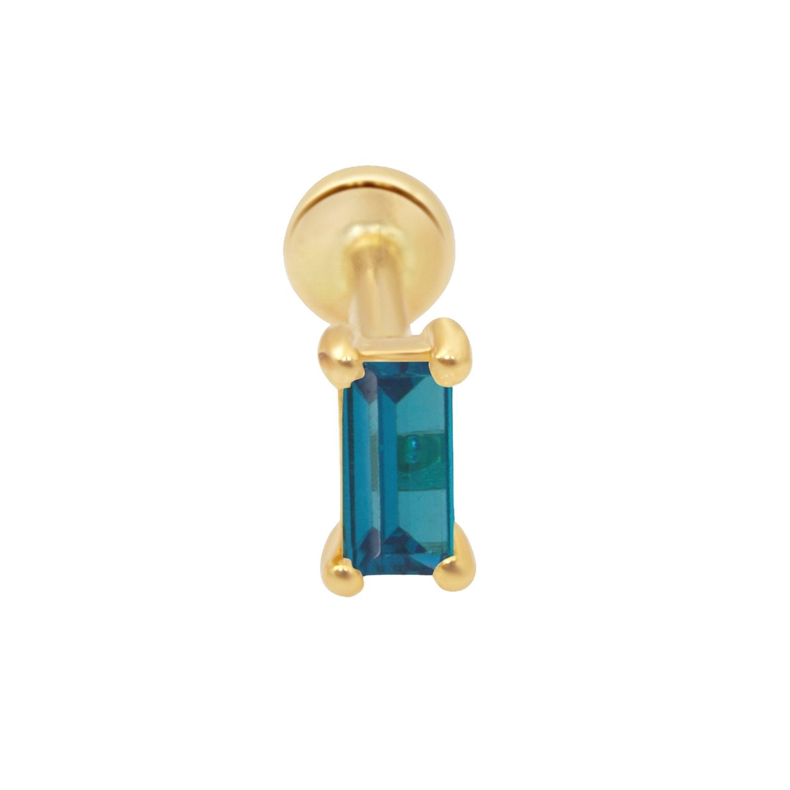 Blue Topaz Baguette Flat Back Stud Earrings Estella Collection #product_description# 18465 14k Birthstone Birthstone Earrings #tag4# #tag5# #tag6# #tag7# #tag8# #tag9# #tag10# 5MM