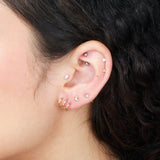 Cubic Zirconia Ear Cuff Earrings Estella Collection #product_description# 14k Birthstone Colorless Gemstone #tag4# #tag5# #tag6# #tag7# #tag8# #tag9# #tag10#