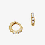 Cubic Zirconia Studded Huggie Earring Earrings Estella Collection #product_description# 14k cartilage hoop Colorless Gemstone #tag4# #tag5# #tag6# #tag7# #tag8# #tag9# #tag10#