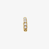 Cubic Zirconia Studded Huggie Earring Earrings Estella Collection #product_description# 14k cartilage hoop Colorless Gemstone #tag4# #tag5# #tag6# #tag7# #tag8# #tag9# #tag10#