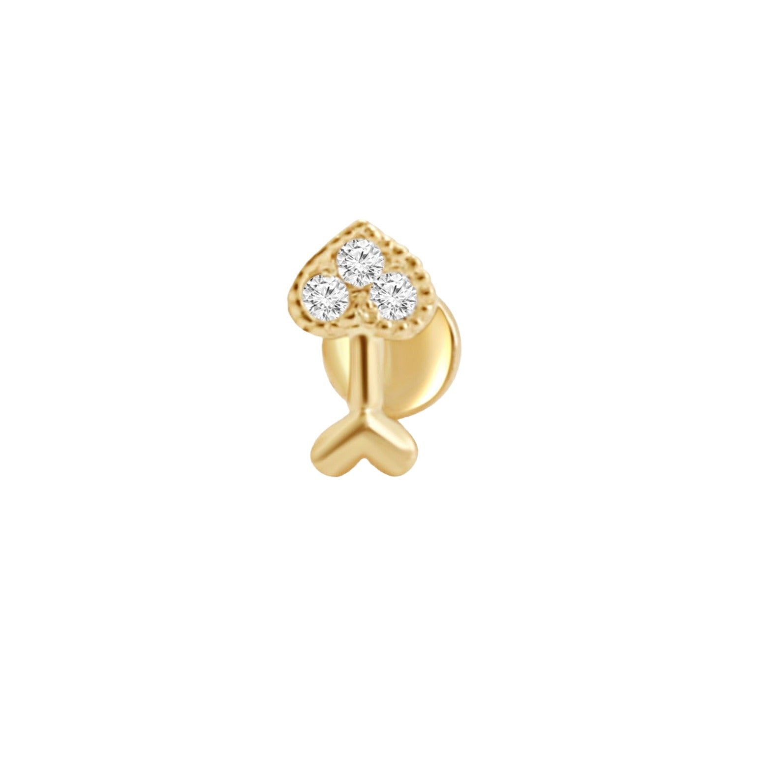 Diamond Heart Cupid's Arrow Flat Back Stud Earrings Estella Collection #product_description# 17884 14k April Birthstone Birthstone #tag4# #tag5# #tag6# #tag7# #tag8# #tag9# #tag10# 5MM