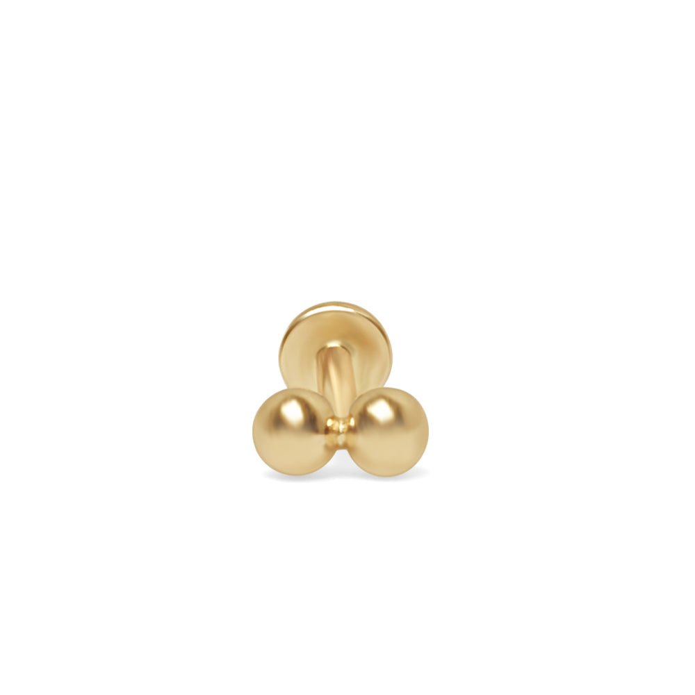 Double Ball Flat Back Earring Earrings Estella Collection 17943 14k Cartilage Earrings Earrings #tag4# #tag5# #tag6# #tag7# #tag8# #tag9# #tag10# 14K Yellow Gold 5MM