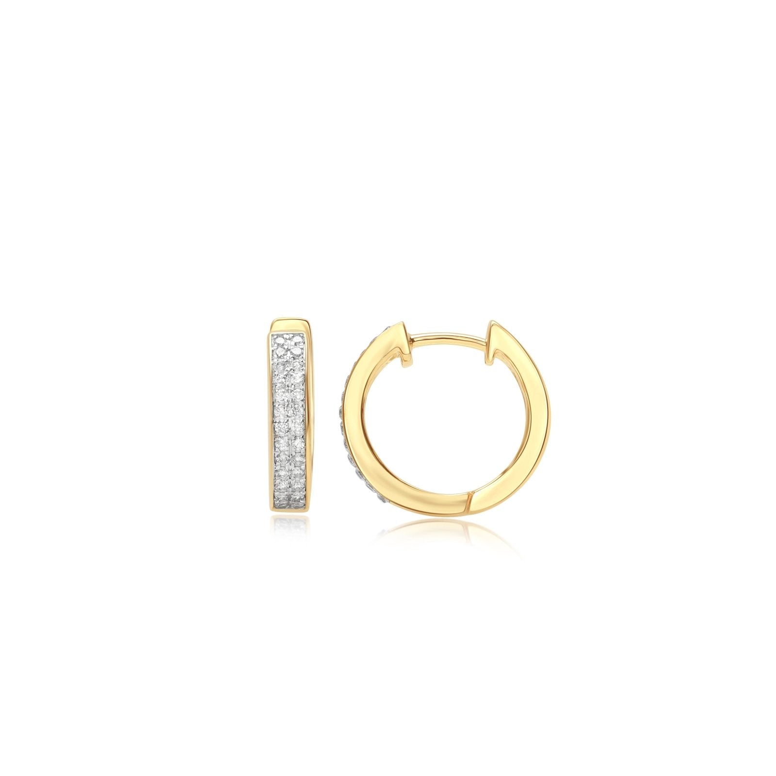 Double Diamond Hoops Earrings Estella Collection #product_description# 14k Birthstone Birthstone Earrings #tag4# #tag5# #tag6# #tag7# #tag8# #tag9# #tag10#