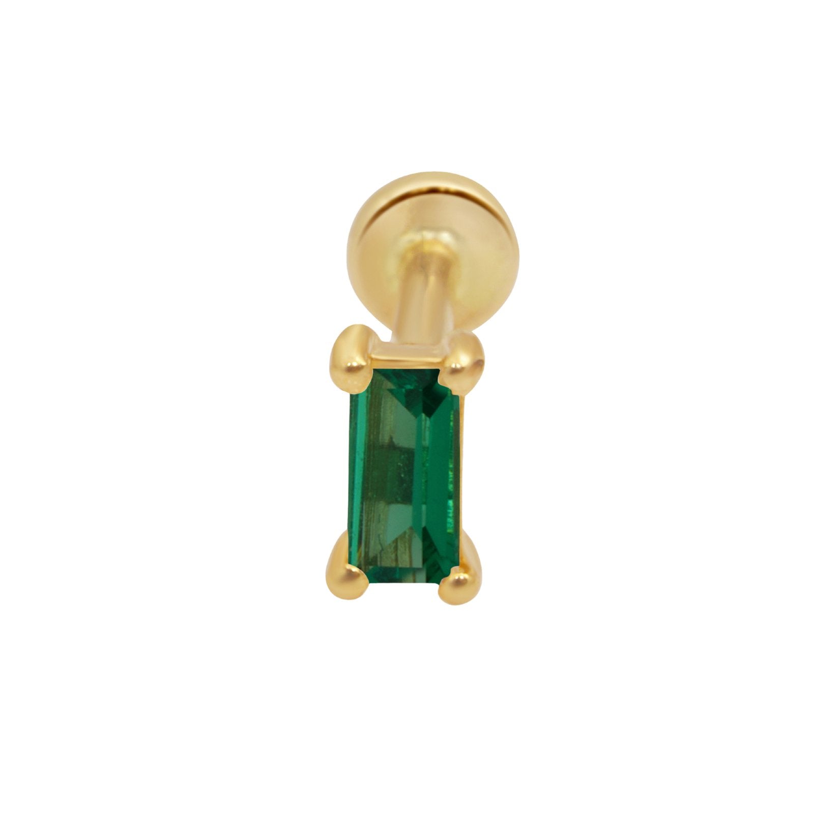 Emerald Baguette Flat Back Stud Earrings Estella Collection #product_description# 18245 14k Birthstone Cartilage Earring #tag4# #tag5# #tag6# #tag7# #tag8# #tag9# #tag10# 5MM