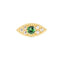 Emerald Evil Eye Flat Back Stud Earrings Estella Collection 17881 14k Birthstone Birthstone Earrings #tag4# #tag5# #tag6# #tag7# #tag8# #tag9# #tag10# 14K Yellow Gold 5MM