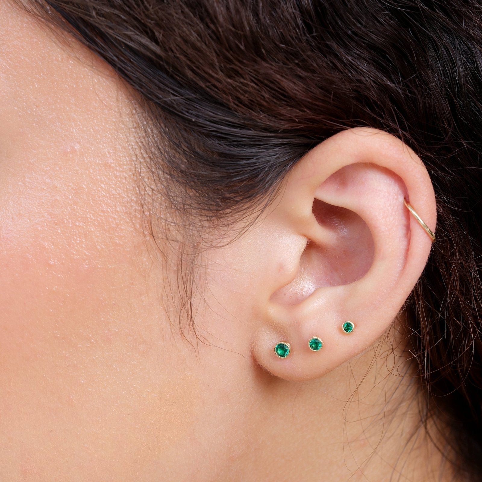 Emerald Milgrain Bezel Flat Back Stud Earrings Estella Collection #product_description# 18107 14k Birthstone Birthstone Earrings #tag4# #tag5# #tag6# #tag7# #tag8# #tag9# #tag10# 2.5MM 5MM