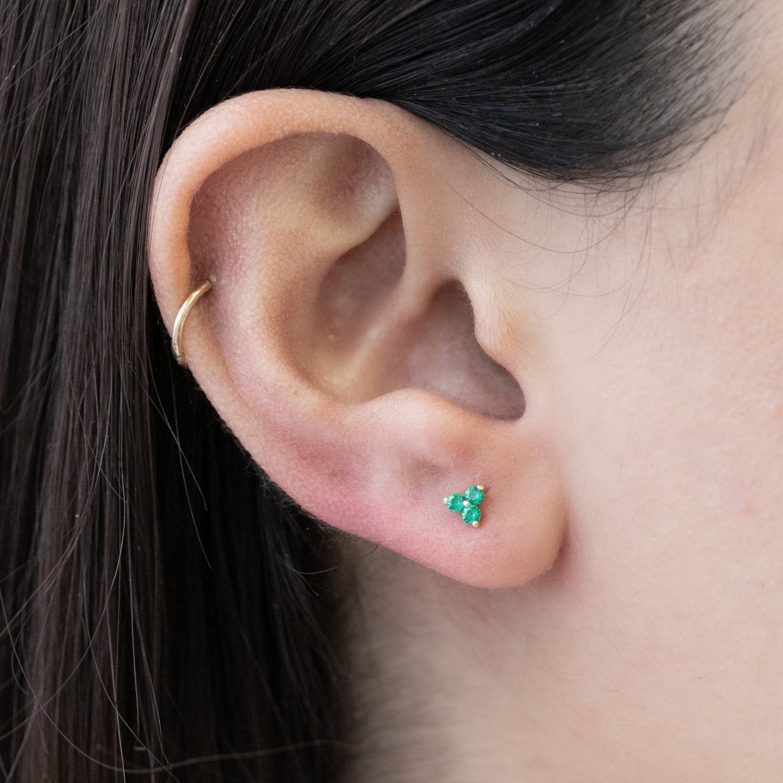 Emerald Trinity Cluster Flat Back Stud Earrings Estella Collection #product_description# 18077 14k Birthstone Birthstone Earrings #tag4# #tag5# #tag6# #tag7# #tag8# #tag9# #tag10# 5MM