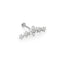 Five Flower Diamond Garland Flat Back Stud in Solid White 14k Gold Earrings Estella Collection #product_description# 18385 14k April Birthstone Birthstone #tag4# #tag5# #tag6# #tag7# #tag8# #tag9# #tag10# 5MM
