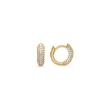 Five Row Pavé Bubble Huggie Earrings Estella Collection #product_description# 14k cartilage hoop Colorless Gemstone #tag4# #tag5# #tag6# #tag7# #tag8# #tag9# #tag10#