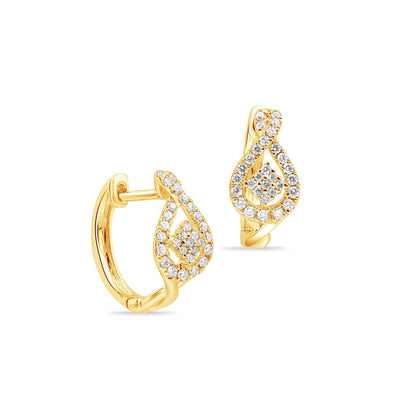 Halo Diamond PavÃ© Huggie Earrings Earrings Estella Collection #product_description# 17351 14k April Birthstone Birthstone #tag4# #tag5# #tag6# #tag7# #tag8# #tag9# #tag10#
