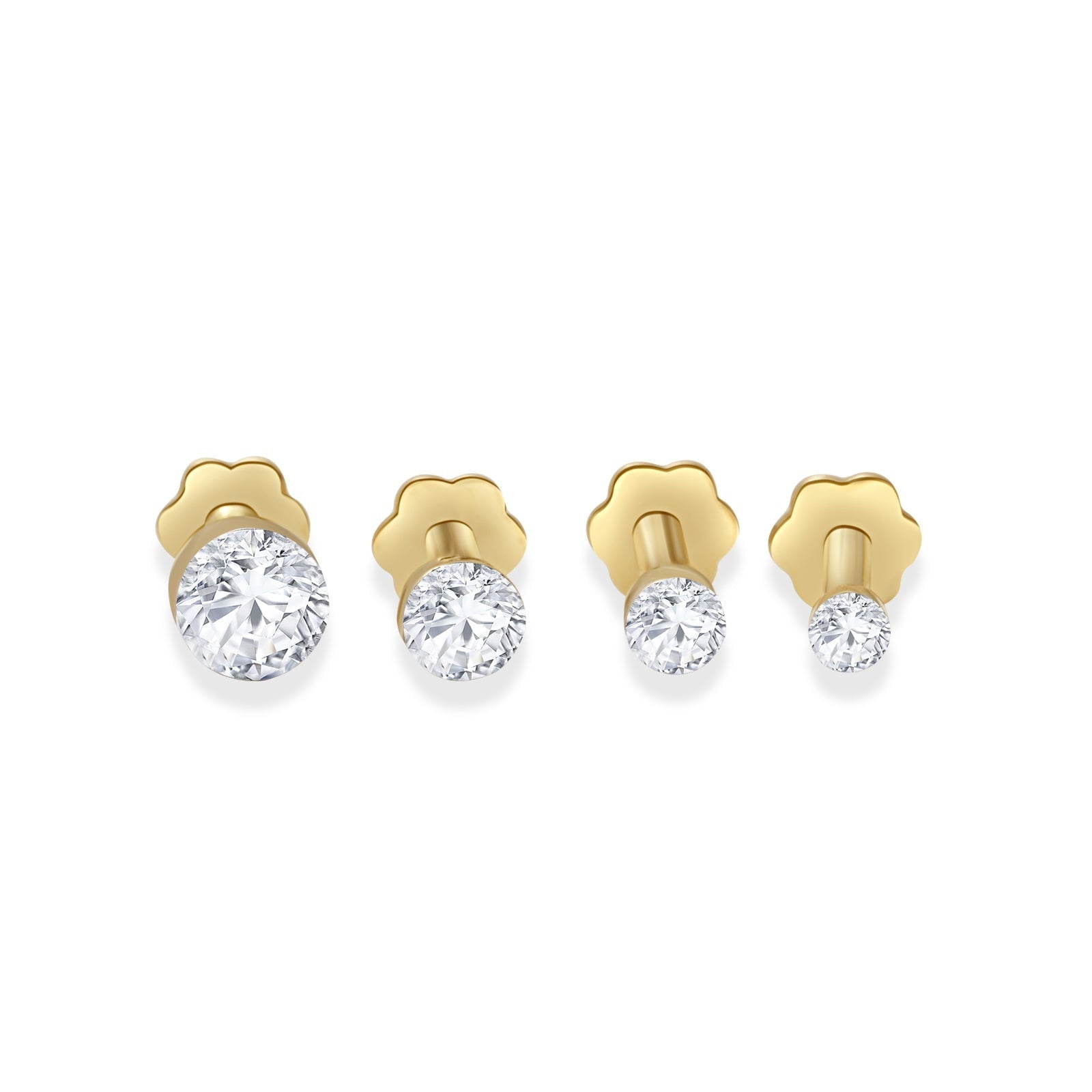 Invisible Set Floating Round Diamond Flat Back Stud Earrings Estella Collection 18217 14k April Birthstone Birthstone #tag4# #tag5# #tag6# #tag7# #tag8# #tag9# #tag10# 14k Yellow Gold 0.03 ct 5MM