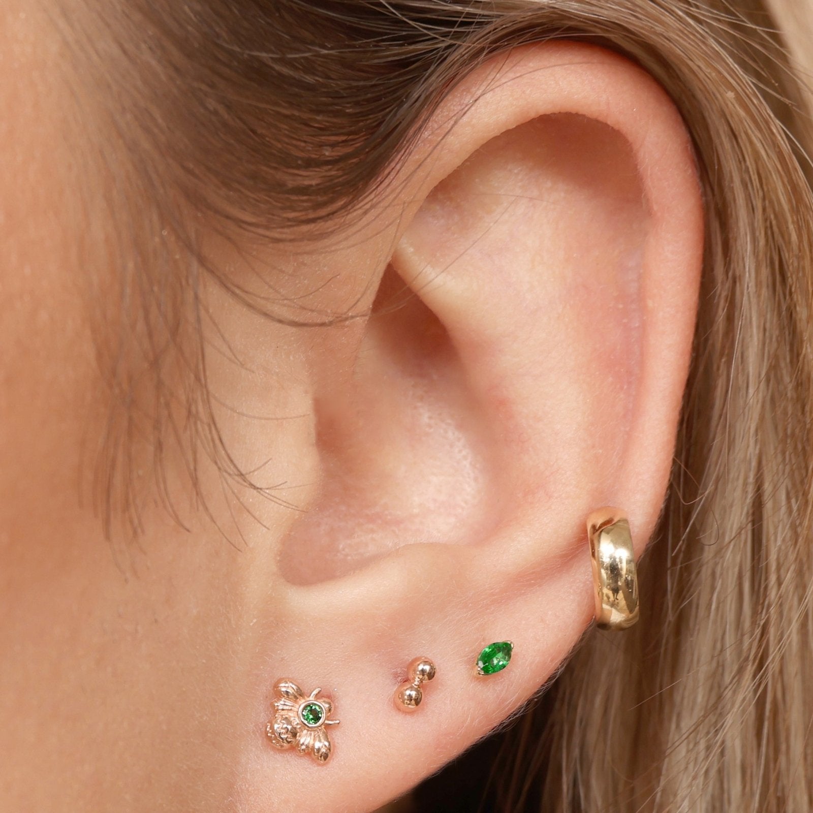Marquise Emerald Flat Back Earring Earrings Estella Collection 18499 14k Birthstone Birthstone Earrings #tag4# #tag5# #tag6# #tag7# #tag8# #tag9# #tag10# 14k Yellow Gold 5MM