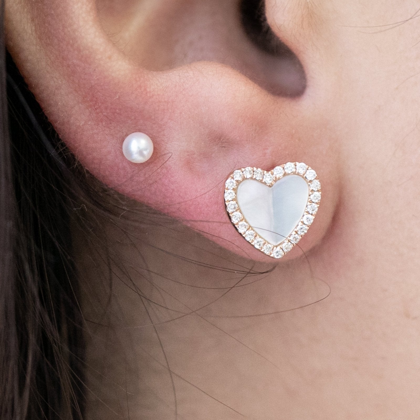 Mother of Pearl Heart with Diamond Halo Earrings Earrings Estella Collection #product_description# 17214 14k Birthstone Diamond #tag4# #tag5# #tag6# #tag7# #tag8# #tag9# #tag10#