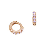 Opal PavÃ© Studded Huggie Earring Earrings Estella Collection #product_description# 14k Birthstone Earrings #tag4# #tag5# #tag6# #tag7# #tag8# #tag9# #tag10#