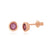 Round Amethyst Stud Earrings Bezel Earrings Estella Collection 17625 14k Amethyst Earrings #tag4# #tag5# #tag6# #tag7# #tag8# #tag9# #tag10# 14K Rose Gold