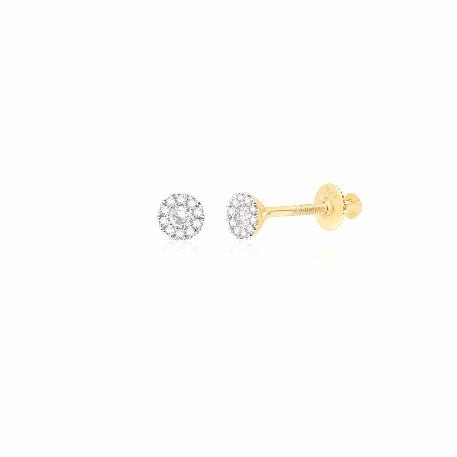 Round Diamond Pavé Screw Back Earrings Earrings Estella Collection #product_description# 14k Diamond Earrings #tag4# #tag5# #tag6# #tag7# #tag8# #tag9# #tag10#