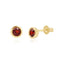 Round Garnet Stud Earrings Bezel Earrings Estella Collection #product_description# 14k Birthstone Earrings #tag4# #tag5# #tag6# #tag7# #tag8# #tag9# #tag10#